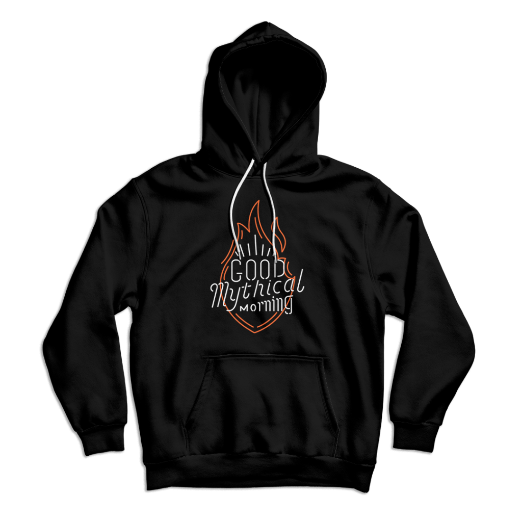 gmm neon hoodie flat - Good Mythical Morning Store