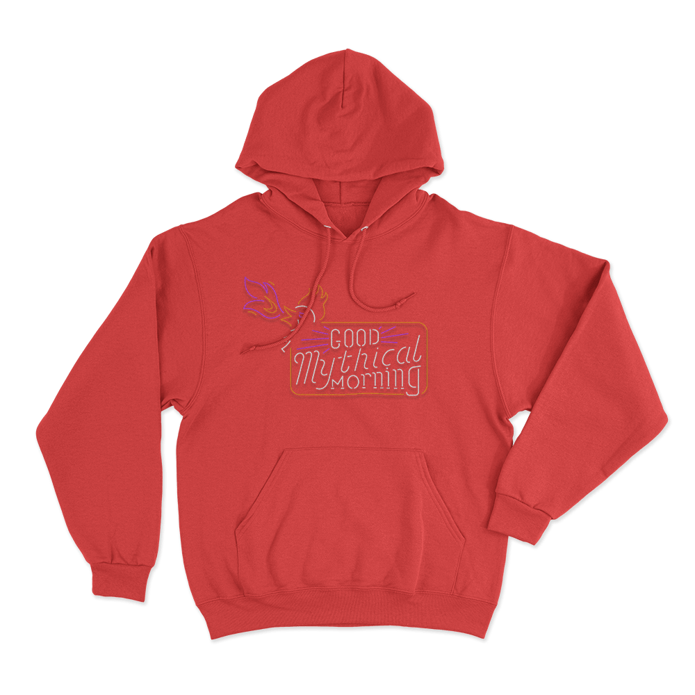 GMM Cockatrice Neon Sign Unisex Hoodie Red GMM Cockatrice Neon Sign Unisex Hoodie Red