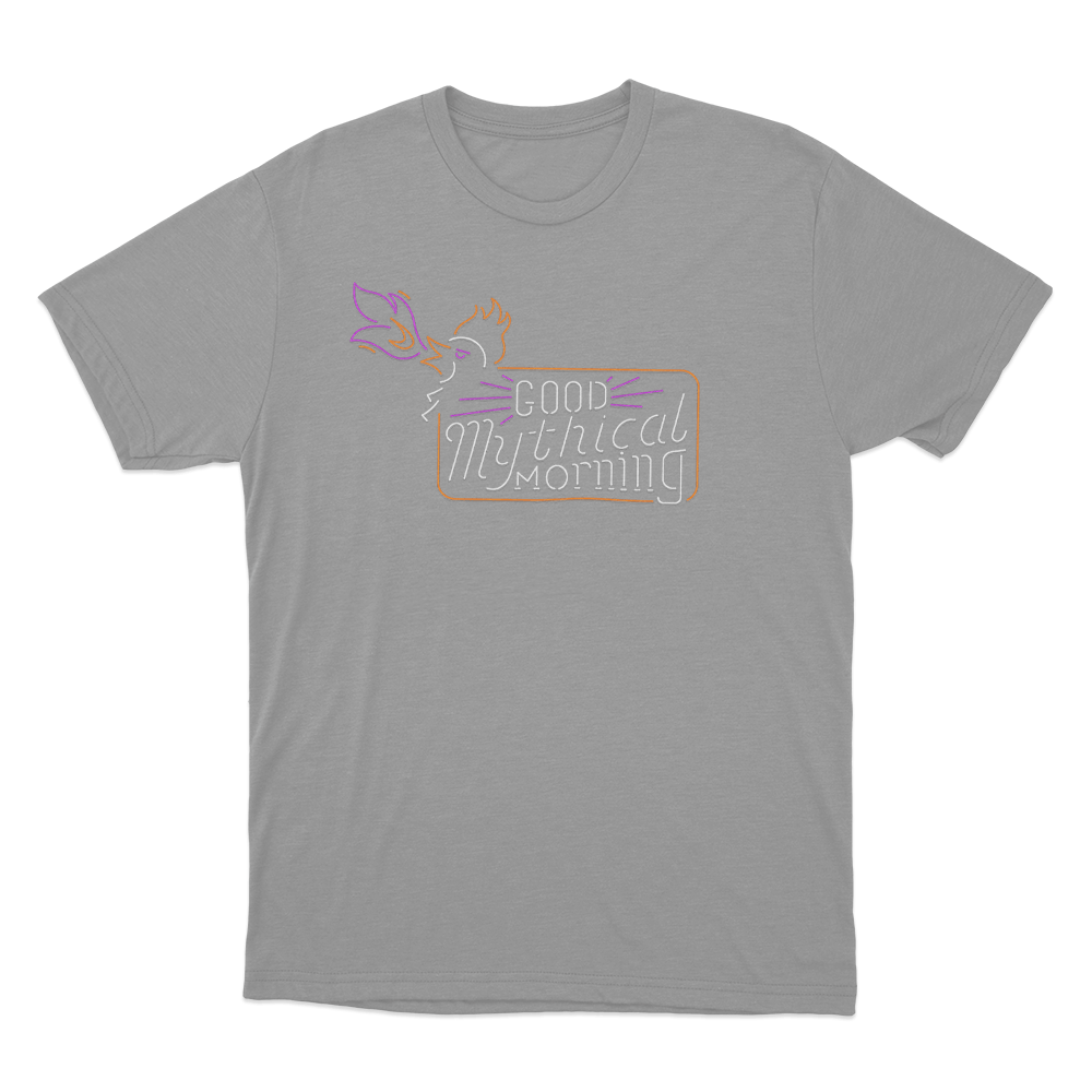GMM Cockatrice Neon Sign Unisex T Shirt Grey GMM Cockatrice Neon Sign Unisex T Shirt Grey