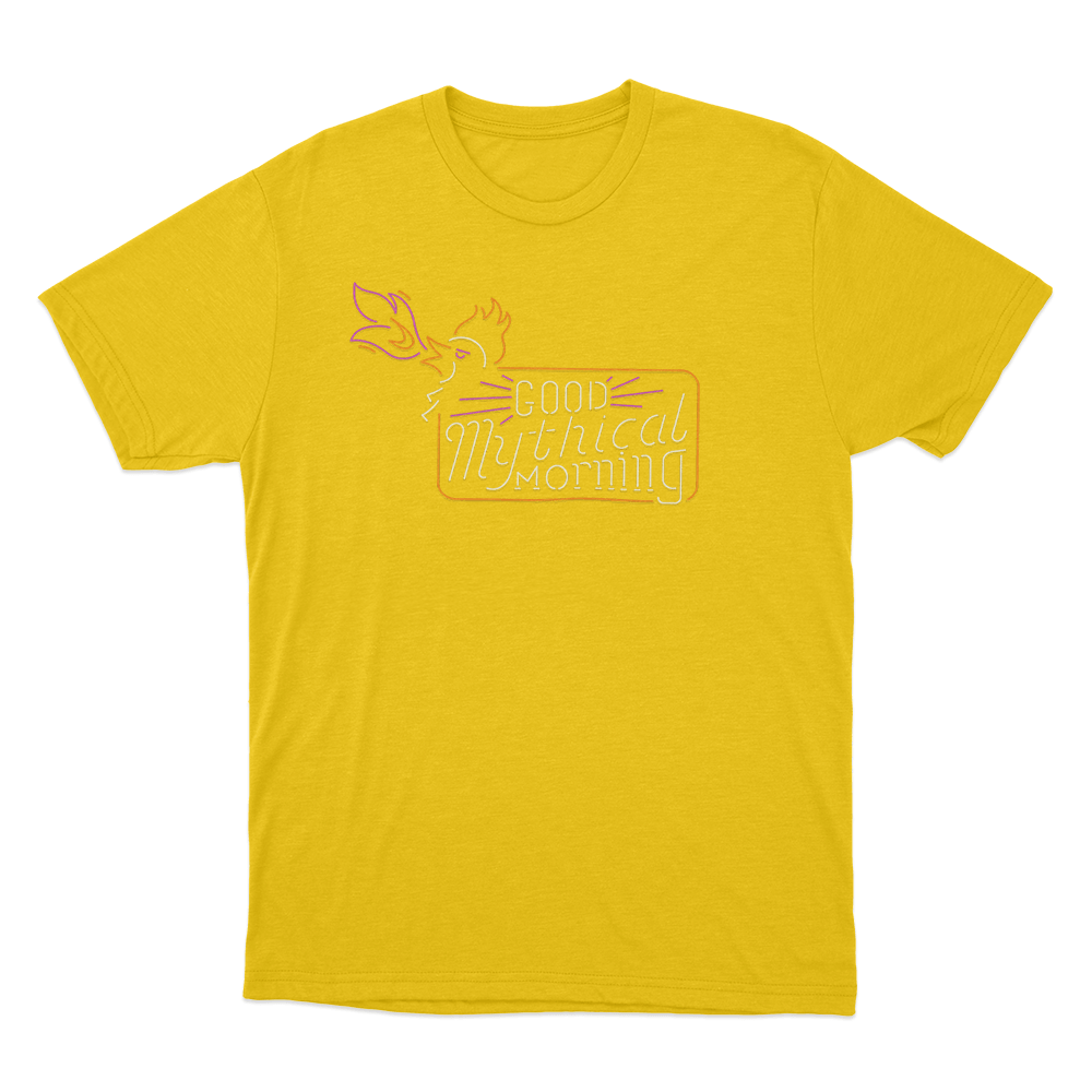 GMM Cockatrice Neon Sign Unisex T Shirt Yellow GMM Cockatrice Neon Sign Unisex T Shirt Yellow