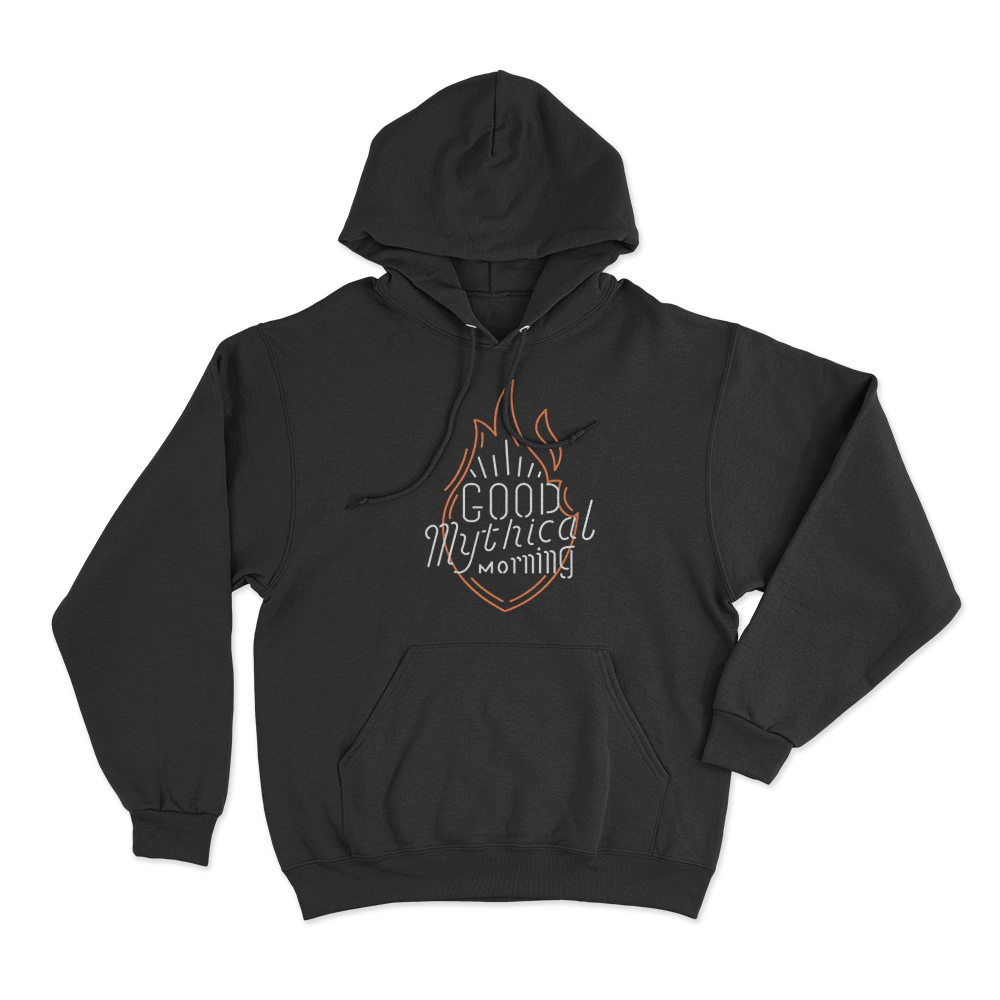 GMM Neon Sign Unisex Hoodie Black GMM Neon Sign Unisex Hoodie Black