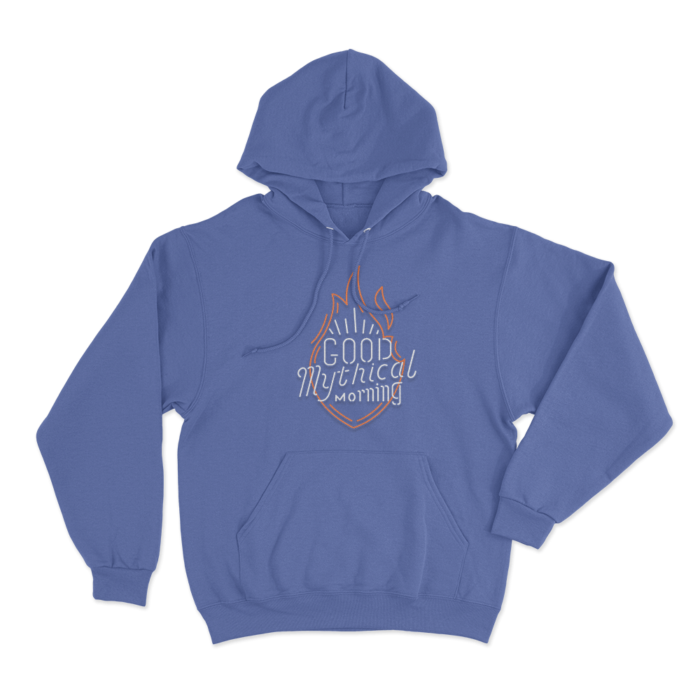 GMM Neon Sign Unisex Hoodie Blue GMM Neon Sign Unisex Hoodie Blue