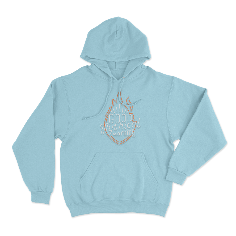 GMM Neon Sign Unisex Hoodie Sky Blue GMM Neon Sign Unisex Hoodie Sky Blue
