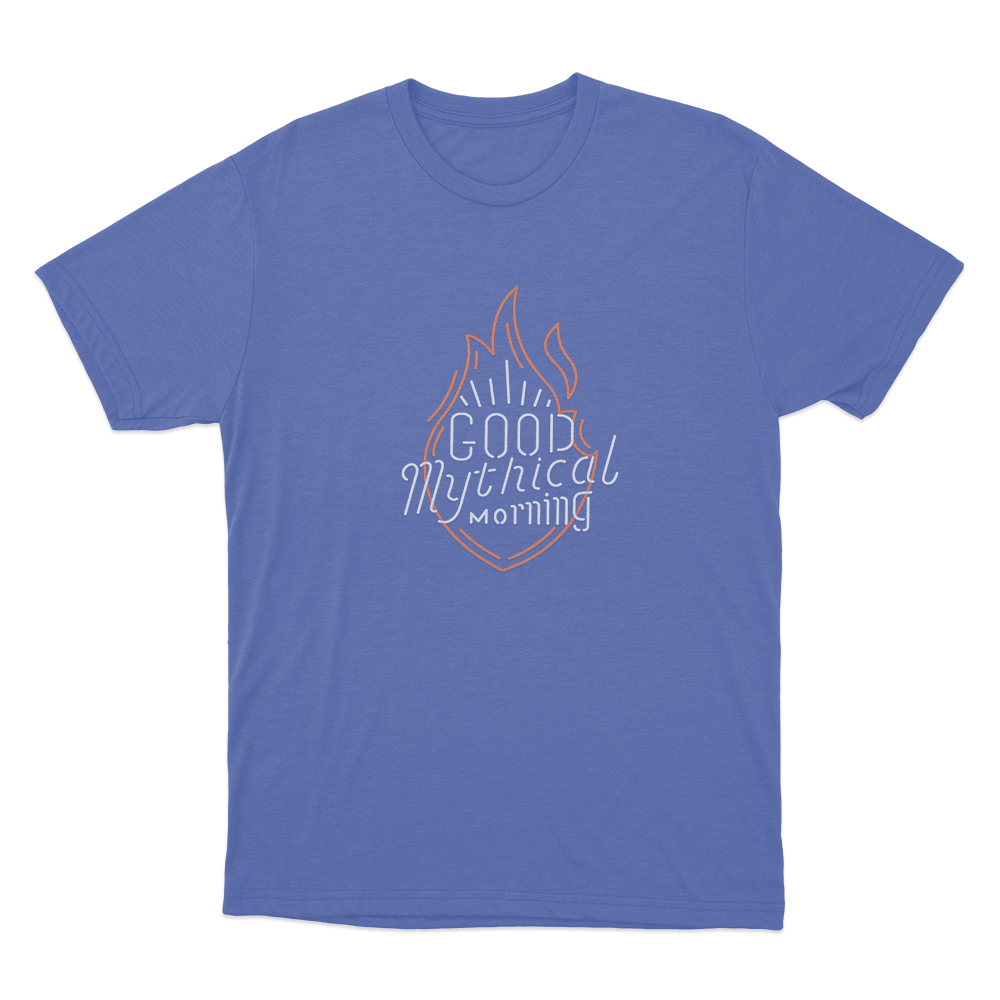 GMM Neon Sign Unisex T Shirt Blue GMM Neon Sign Unisex T Shirt Blue
