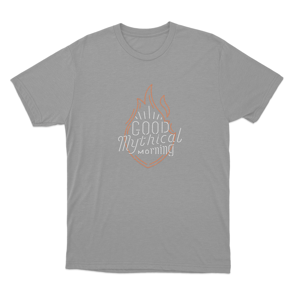 GMM Neon Sign Unisex T Shirt Grey GMM Neon Sign Unisex T Shirt Grey