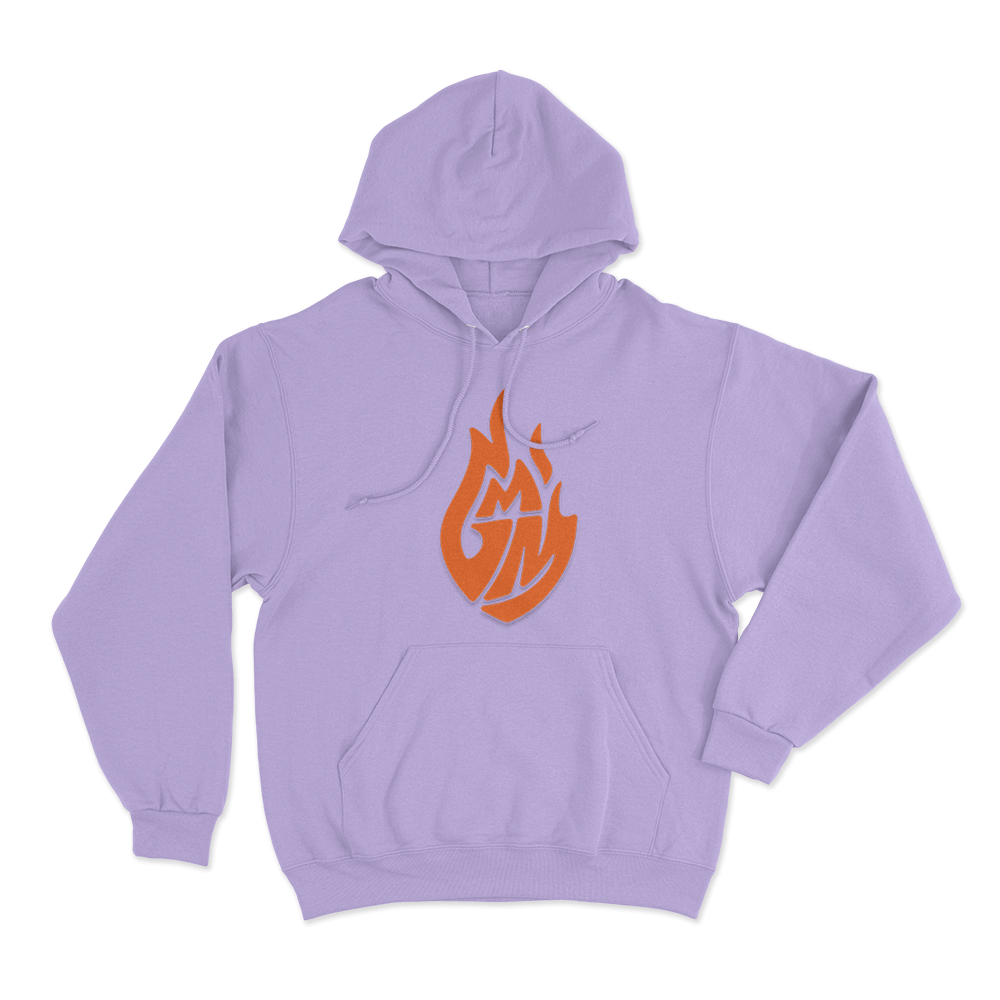 GMM Orange Flame Logo Unisex Hoodie Purple GMM Orange Flame Logo Unisex Hoodie Purple