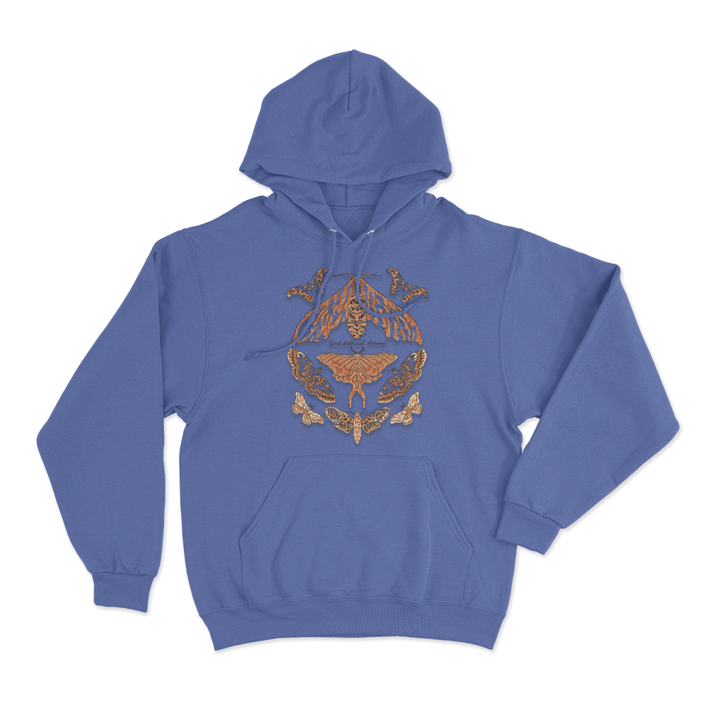 Good Moth-ical Morning Unisex Hoodie Blue Good Moth ical Morning Unisex Hoodie Blue
