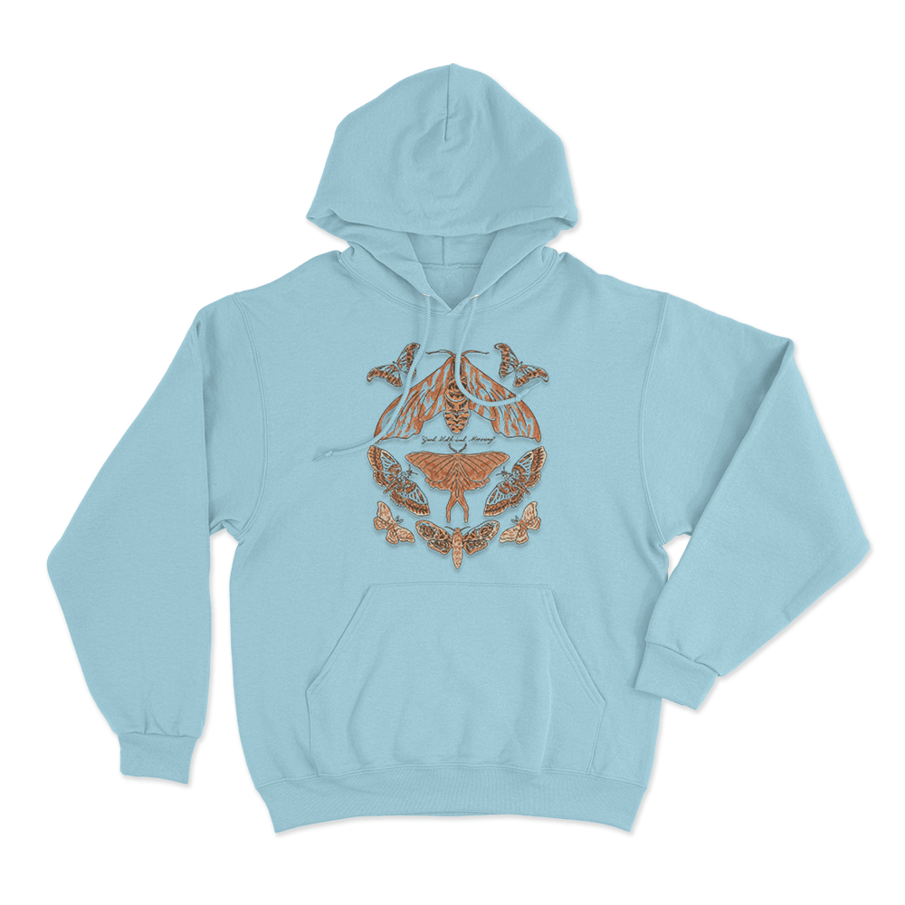 Good Moth-ical Morning Unisex Hoodie Sky Blue Good Moth ical Morning Unisex Hoodie Sky Blue