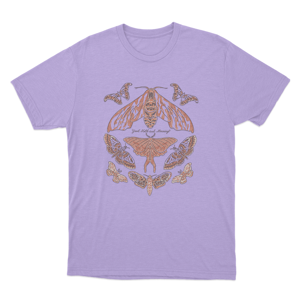 Good Moth-ical Morning Unisex T Shirt Purple Good Moth ical Morning Unisex T Shirt Purple