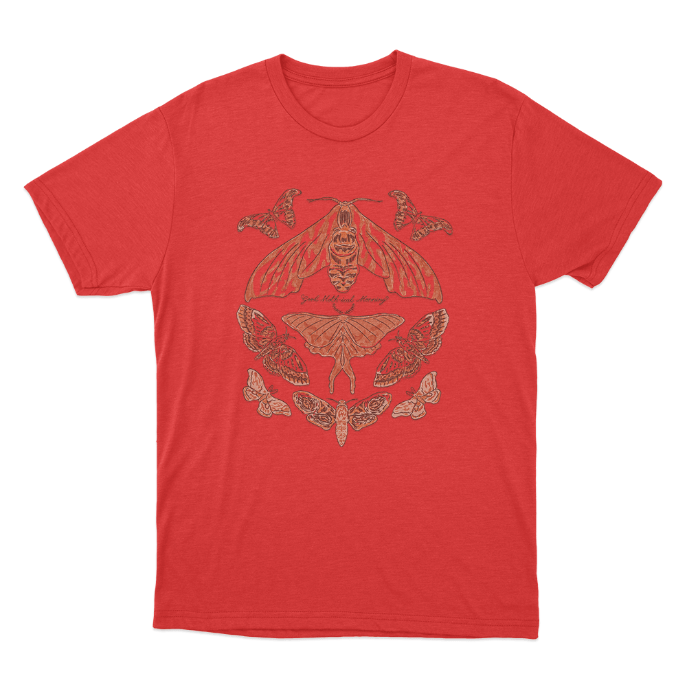 Good Moth-ical Morning Unisex T Shirt Red Good Moth ical Morning Unisex T Shirt Red