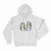 Make It A More Mythical World Animals Unisex Hoodie White
