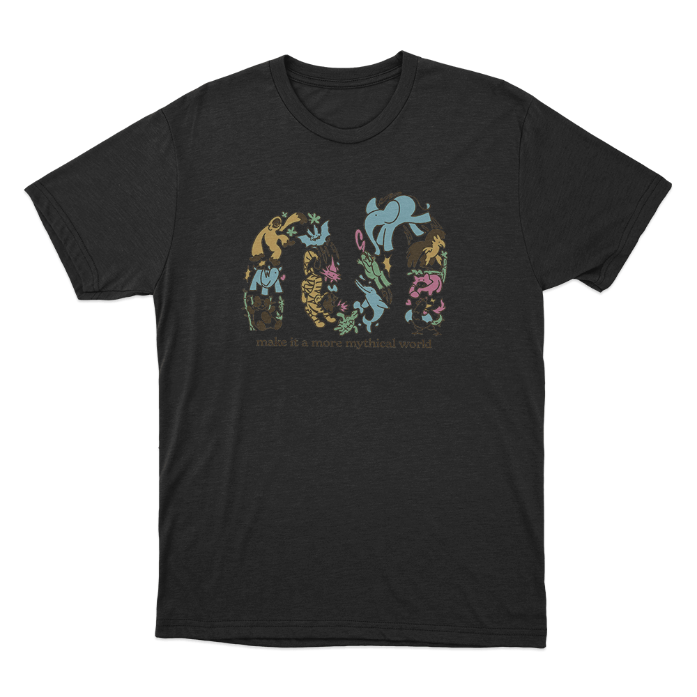 Make It A More Mythical World Animals Unisex T Shirt Black Make It A More Mythical World Animals Unisex T Shirt Black